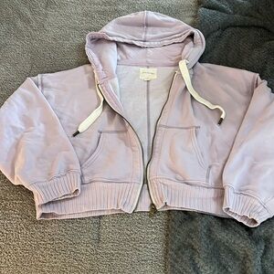 AE Zip-Up Hoodie, Large, Purple